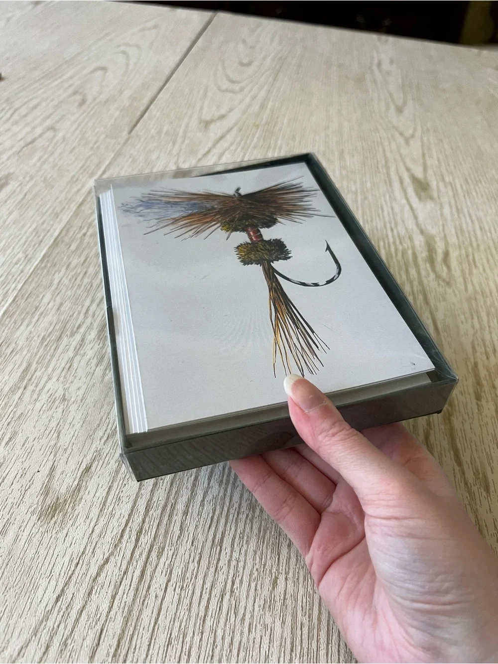 Set of 15 Fishing Lure Blank Notecards Thank You Cards with Envelopes